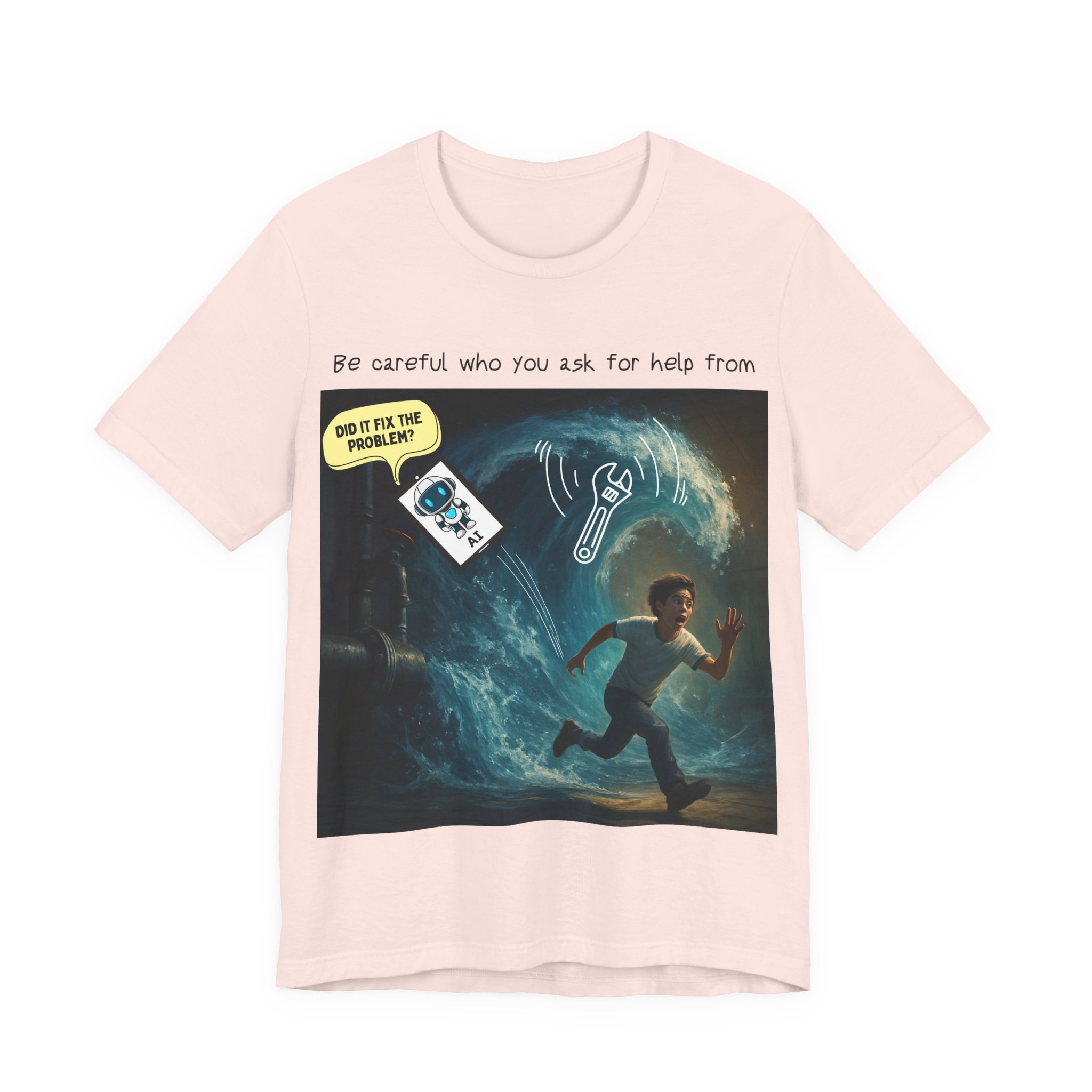 ai plumbing help t shirt – funny diy disaster ai meme tee don't just trust any advice plumber tee ai won't take my job ai plumbing help t shirt – funny diy disaster ai meme tee don't just trust any advice plumber tee ai won't take my job