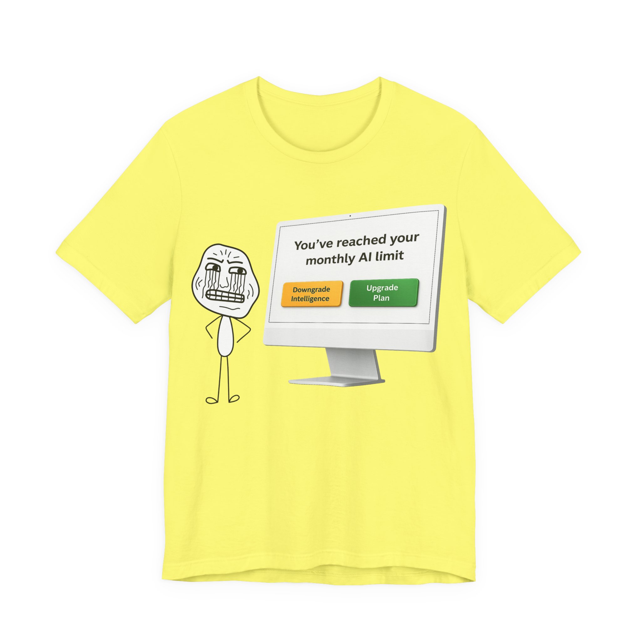 ai monthly limit reached t shirt – funny ai quota exceeded upgrade plan meme tee ai monthly limit reached t shirt – funny ai quota exceeded upgrade plan meme tee