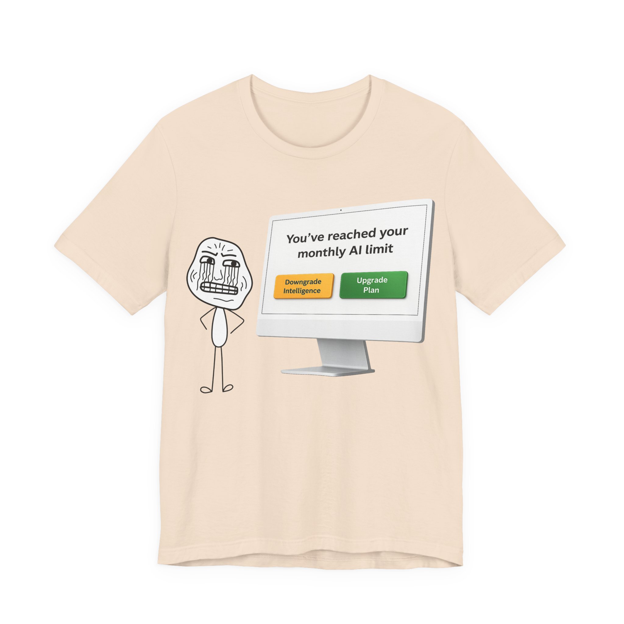 ai monthly limit reached t shirt – funny ai quota exceeded upgrade plan meme tee ai monthly limit reached t shirt – funny ai quota exceeded upgrade plan meme tee