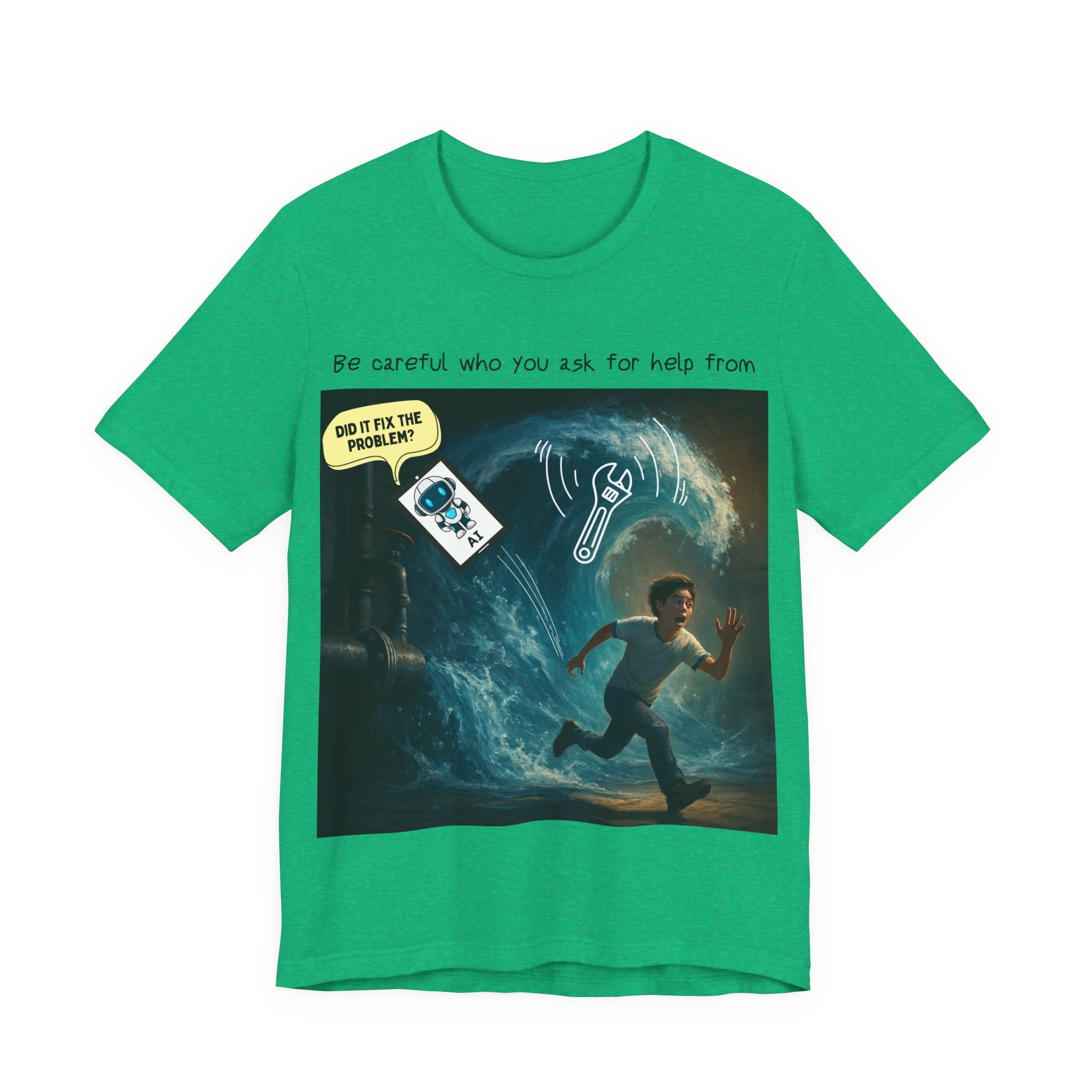 ai plumbing help t shirt – funny diy disaster ai meme tee don't just trust any advice plumber tee ai won't take my job ai plumbing help t shirt – funny diy disaster ai meme tee don't just trust any advice plumber tee ai won't take my job