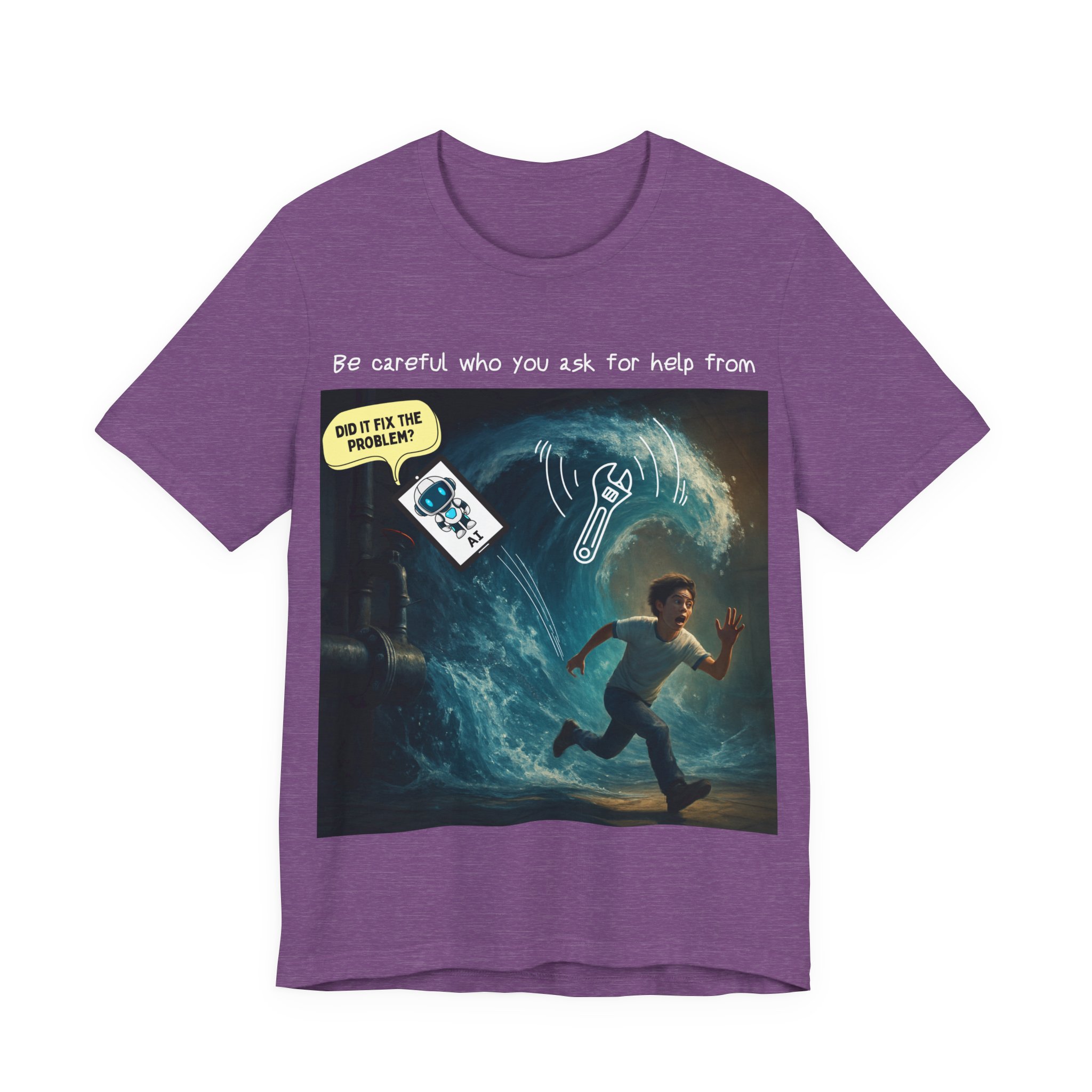 ai plumbing help t shirt – funny diy disaster ai meme tee don't just trust any advice plumber tee ai won't take my job ai plumbing help t shirt – funny diy disaster ai meme tee don't just trust any advice plumber tee ai won't take my job
