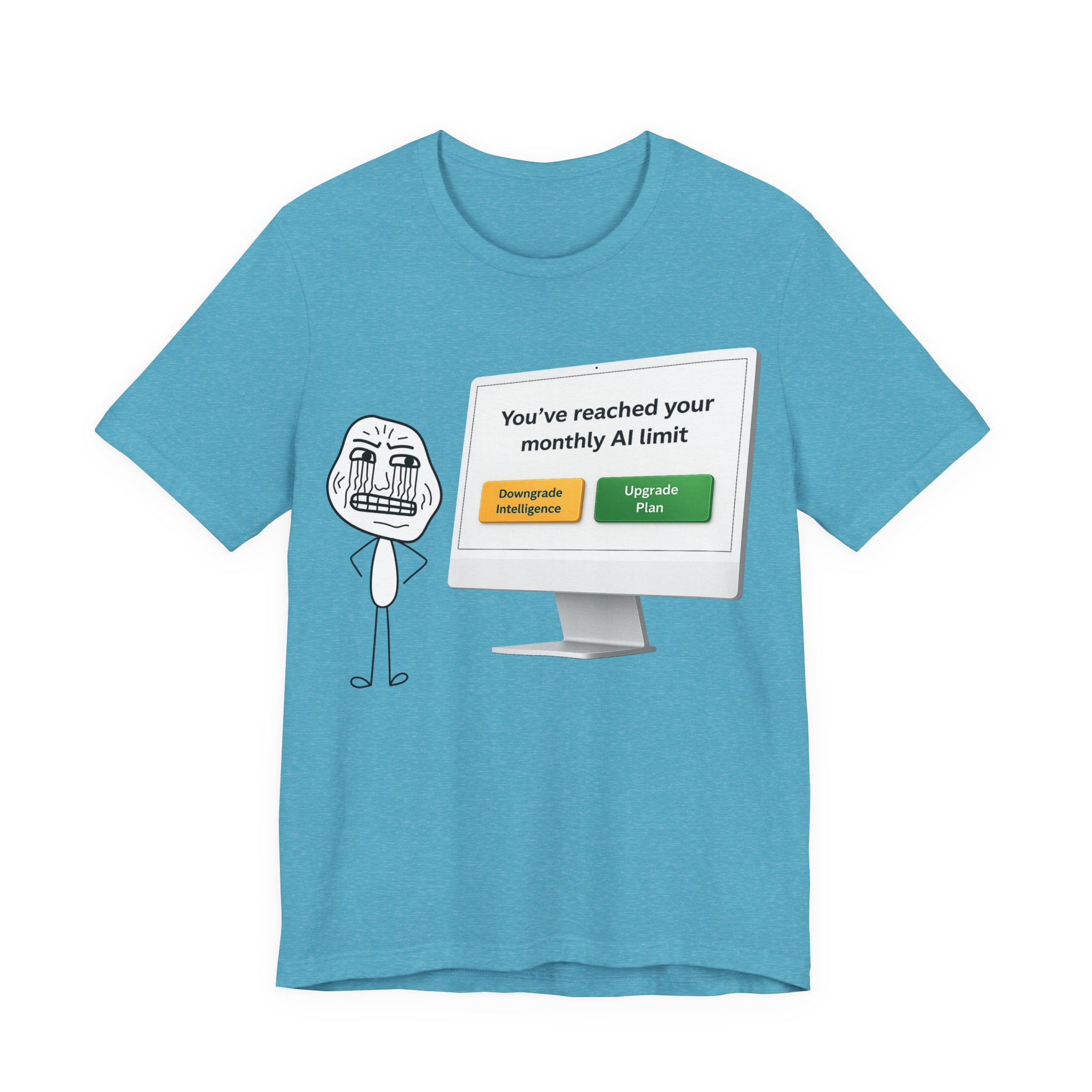 ai monthly limit reached t shirt – funny ai quota exceeded upgrade plan meme tee ai monthly limit reached t shirt – funny ai quota exceeded upgrade plan meme tee