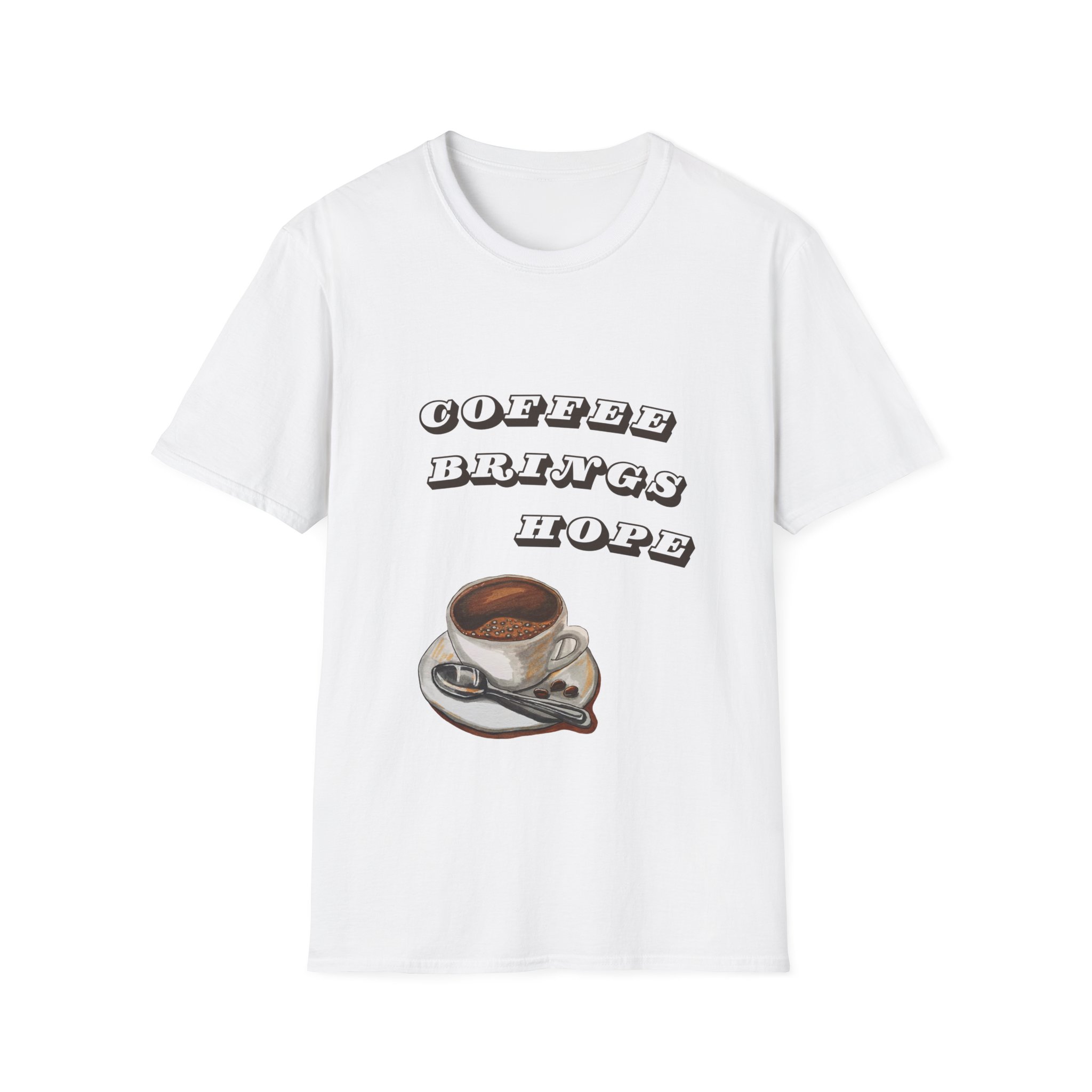 coffee brings hope funny coffee lover t shirt cute caffeine humor tee vintage cup graphic tee gildan 64000 coffee brings hope funny coffee lover t shirt cute caffeine humor tee vintage cup graphic tee gildan 64000