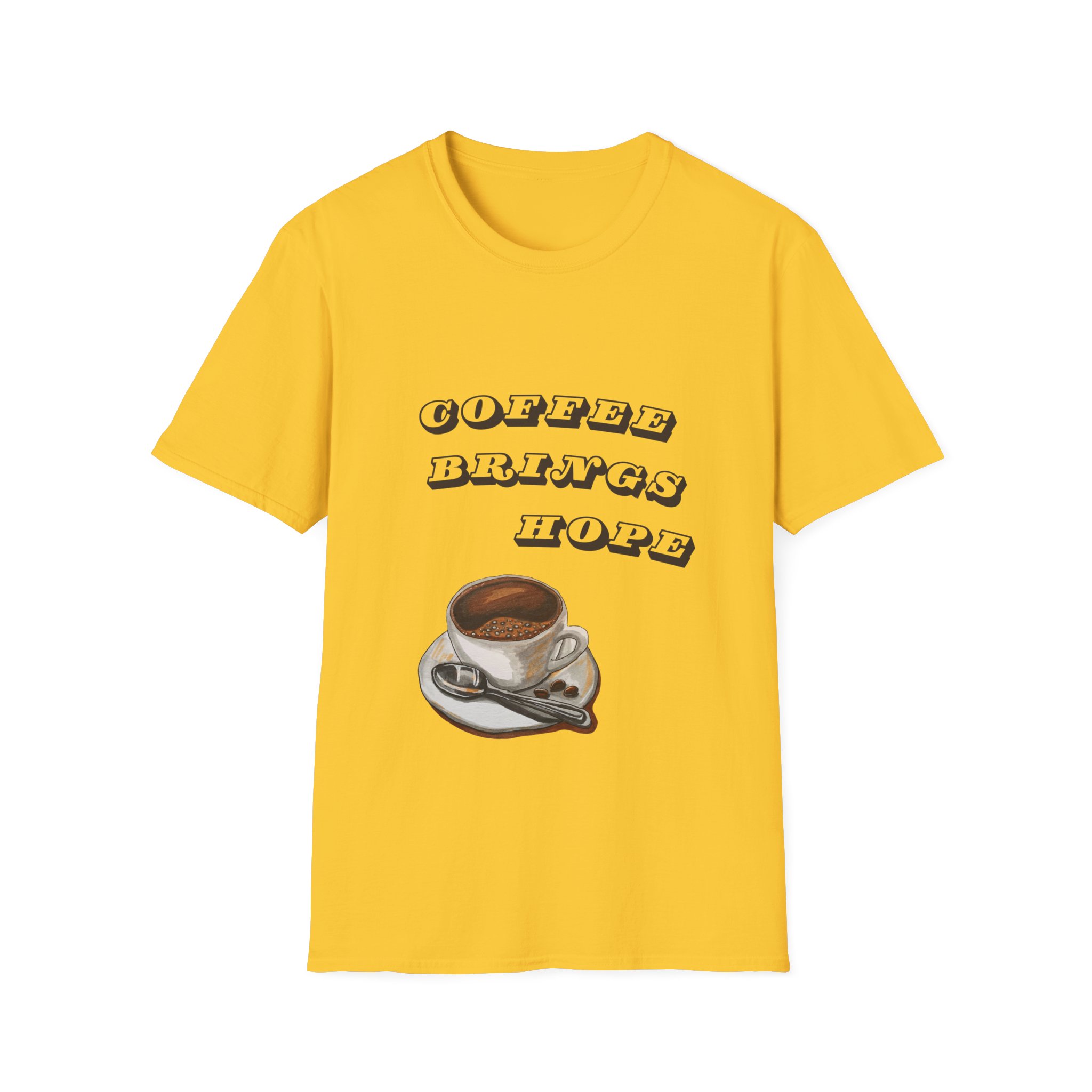 coffee brings hope funny coffee lover t shirt cute caffeine humor tee vintage cup graphic tee gildan 64000 coffee brings hope funny coffee lover t shirt cute caffeine humor tee vintage cup graphic tee gildan 64000