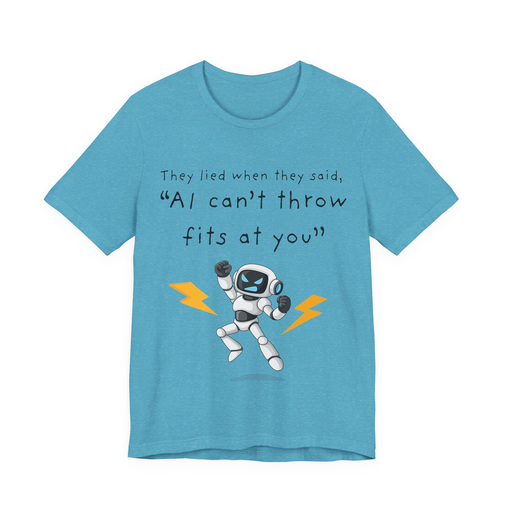 ai robot throwing fits t shirt funny tech humor tee ai attitude ai throwing tantrums meme tee tech humor shirt bella + canvas 3001 ai robot throwing fits t shirt funny tech humor tee ai attitude ai throwing tantrums meme tee tech humor shirt bella + canvas 3001