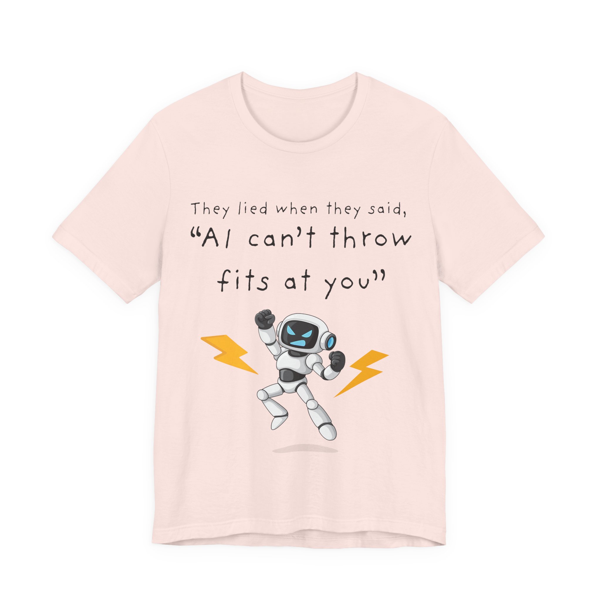 ai robot throwing fits t shirt funny tech humor tee ai attitude ai throwing tantrums meme tee tech humor shirt bella + canvas 3001 ai robot throwing fits t shirt funny tech humor tee ai attitude ai throwing tantrums meme tee tech humor shirt bella + canvas 3001