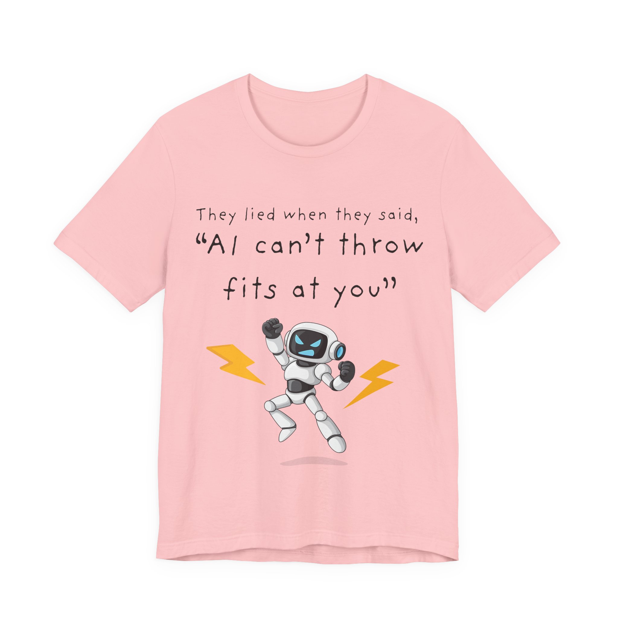 ai robot throwing fits t shirt funny tech humor tee ai attitude ai throwing tantrums meme tee tech humor shirt bella + canvas 3001 ai robot throwing fits t shirt funny tech humor tee ai attitude ai throwing tantrums meme tee tech humor shirt bella + canvas 3001
