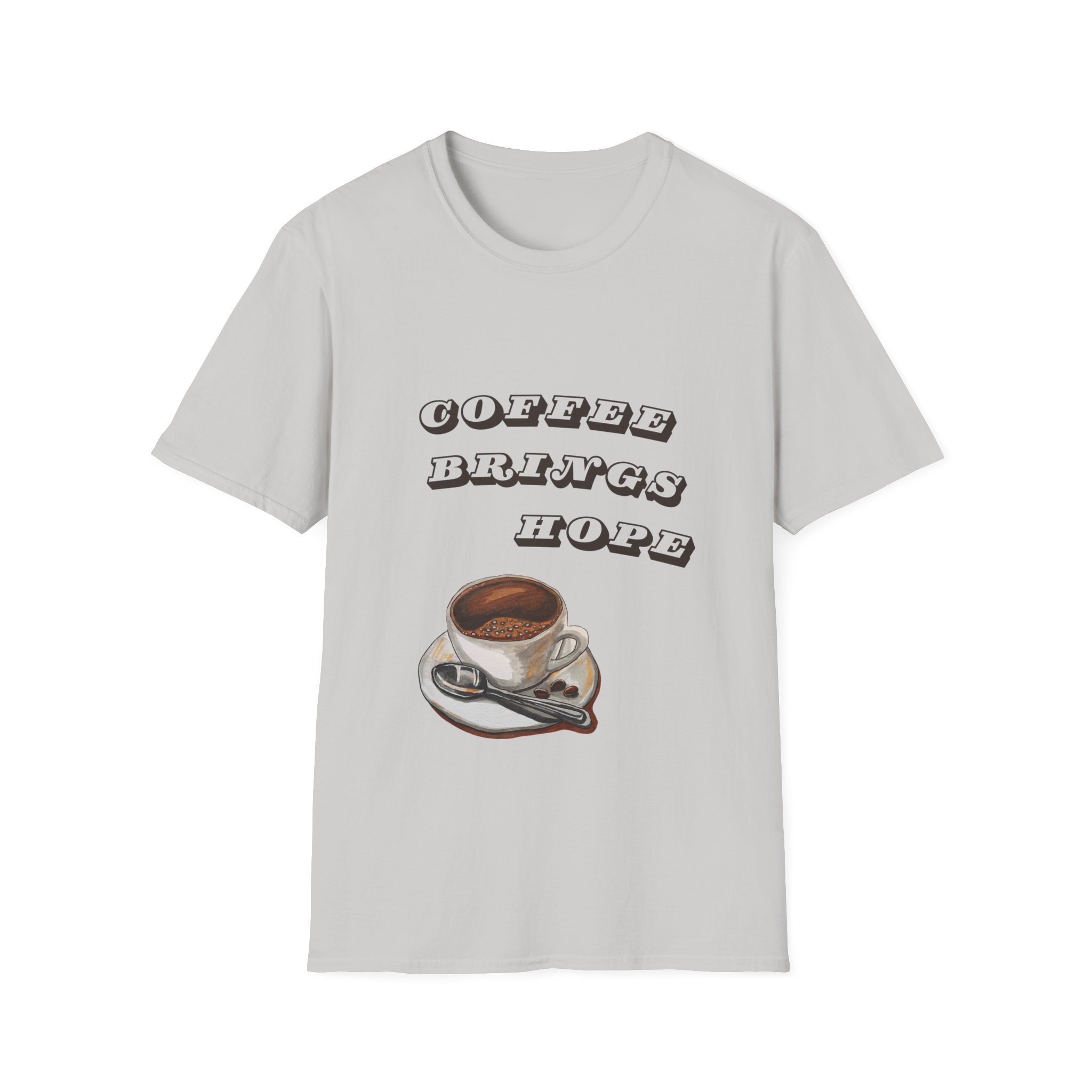 coffee brings hope funny coffee lover t shirt cute caffeine humor tee vintage cup graphic tee gildan 64000 coffee brings hope funny coffee lover t shirt cute caffeine humor tee vintage cup graphic tee gildan 64000