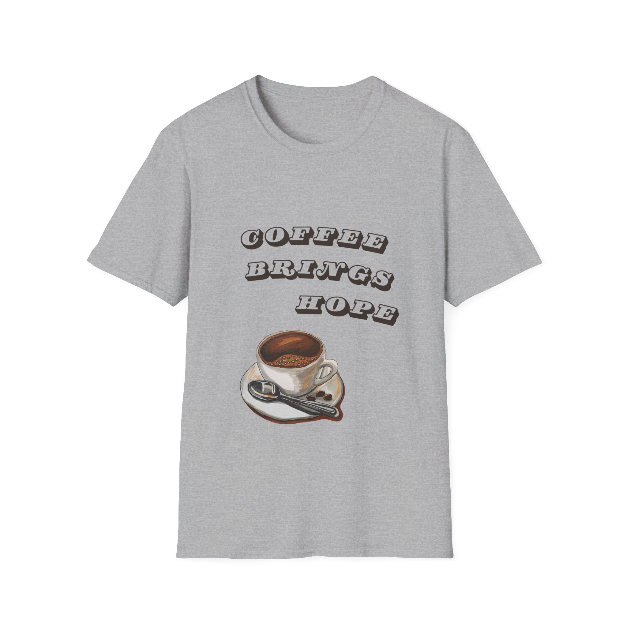 coffee brings hope funny coffee lover t shirt cute caffeine humor tee vintage cup graphic tee gildan 64000 coffee brings hope funny coffee lover t shirt cute caffeine humor tee vintage cup graphic tee gildan 64000