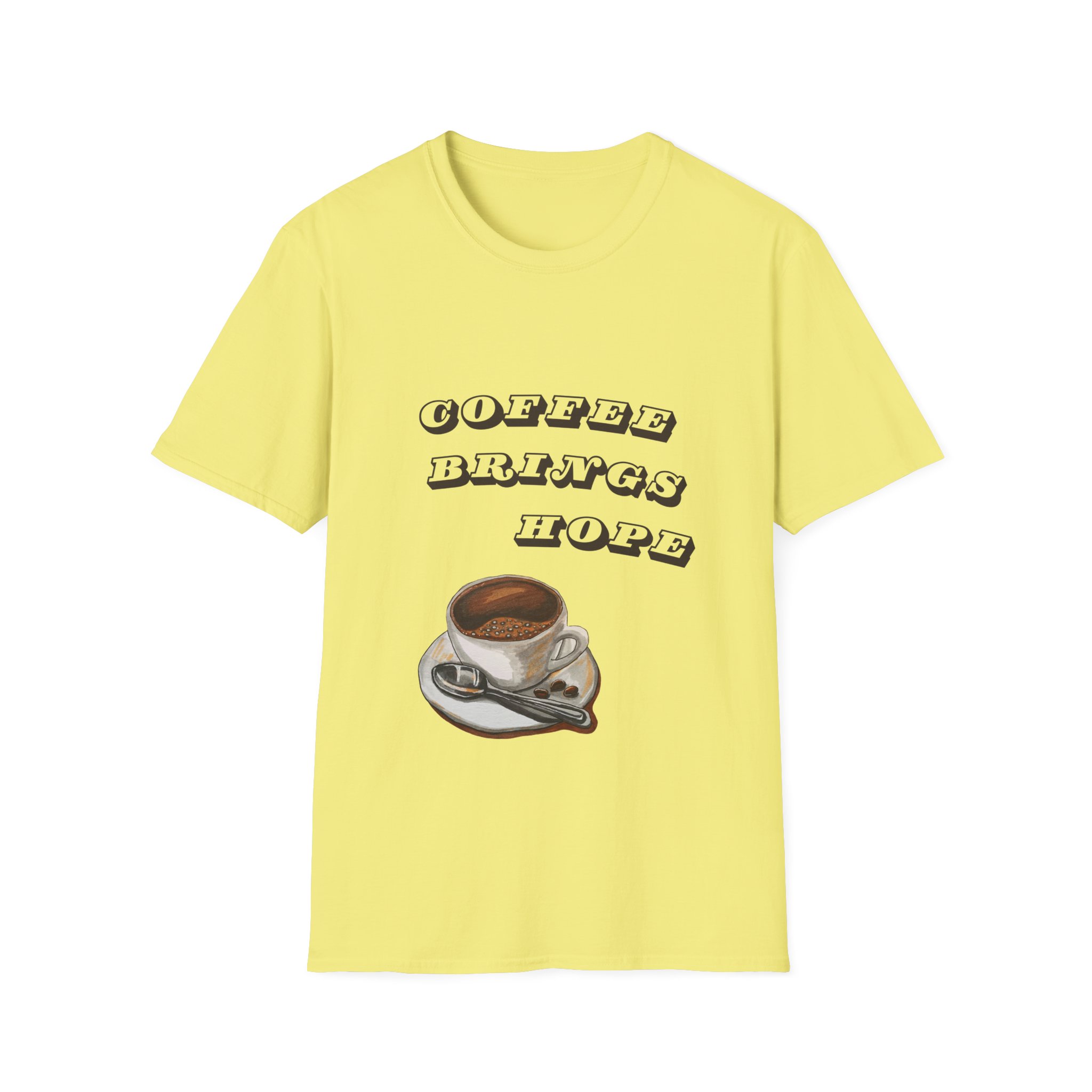 coffee brings hope funny coffee lover t shirt cute caffeine humor tee vintage cup graphic tee gildan 64000 coffee brings hope funny coffee lover t shirt cute caffeine humor tee vintage cup graphic tee gildan 64000