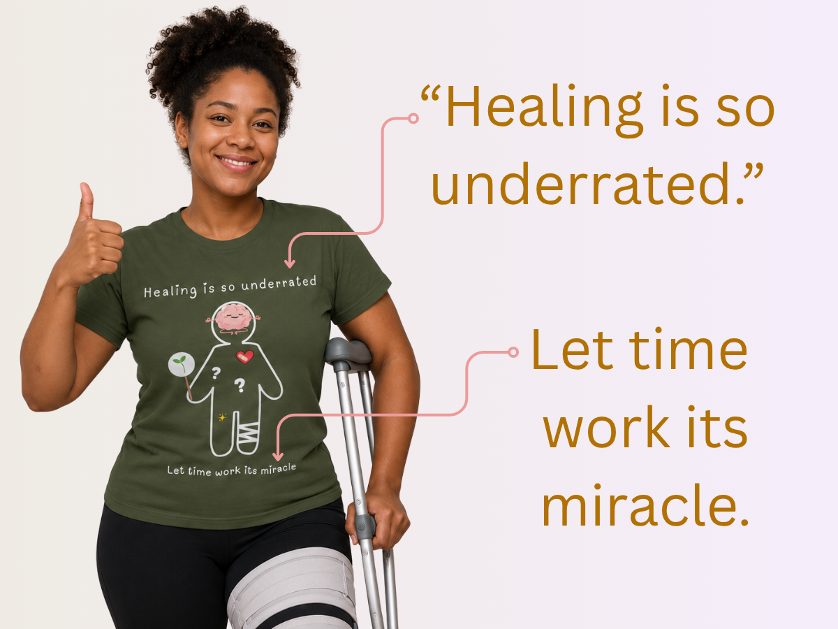 healing is so underrated let time work its miracle