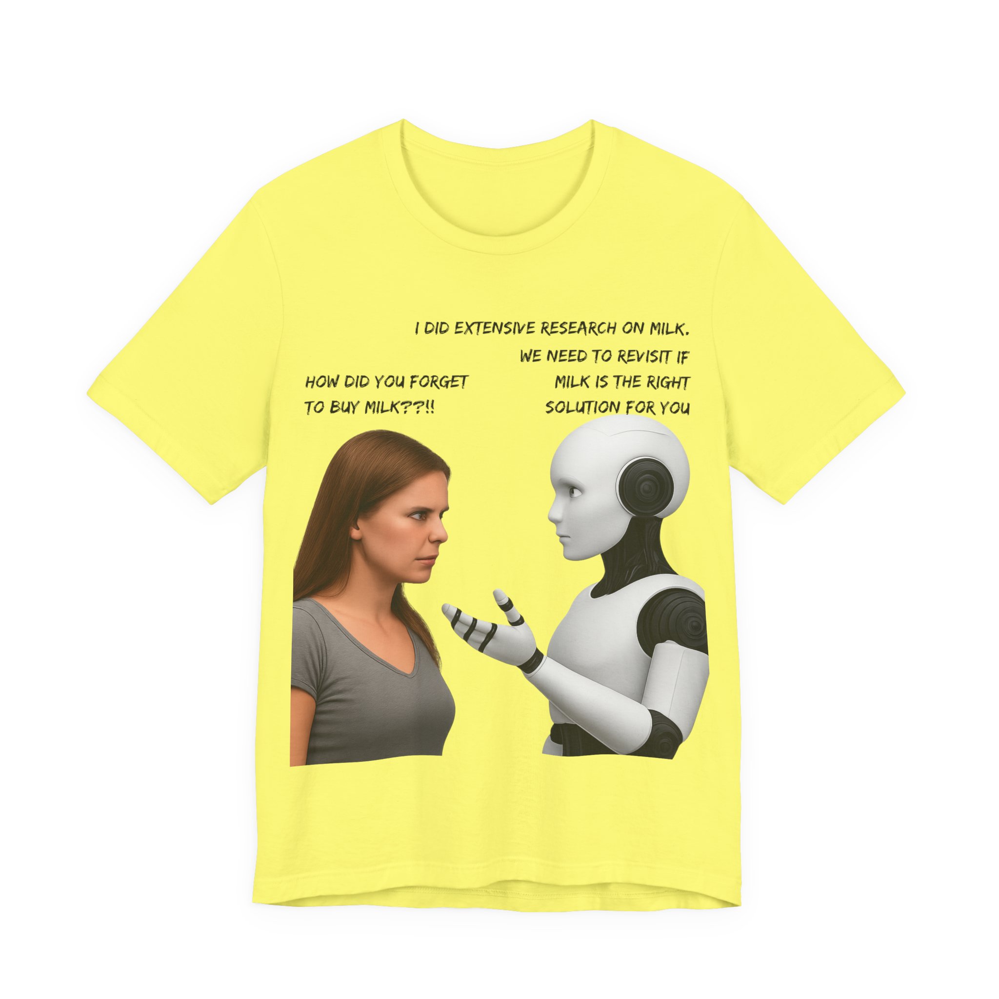 ai forgot the milk ai helper t shirt funny ai overthinking meme ai overcomplicates situation graphic tee funny ai moments bella + canvas 3001 ai forgot the milk ai helper t shirt funny ai overthinking meme ai overcomplicates situation graphic tee funny ai moments bella + canvas 3001