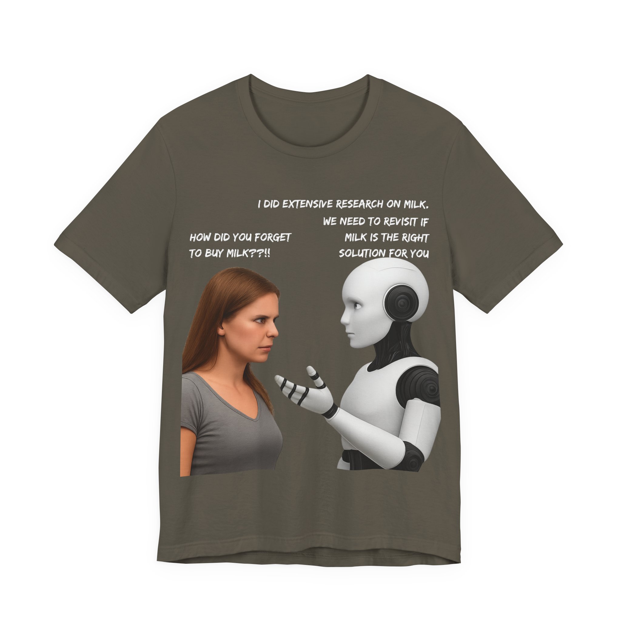 ai forgot the milk ai helper t shirt funny ai overthinking meme ai overcomplicates situation graphic tee funny ai moments bella + canvas 3001 ai forgot the milk ai helper t shirt funny ai overthinking meme ai overcomplicates situation graphic tee funny ai moments bella + canvas 3001