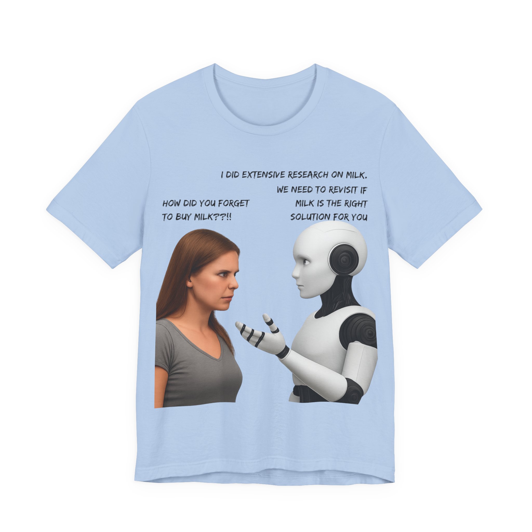 ai forgot the milk ai helper t shirt funny ai overthinking meme ai overcomplicates situation graphic tee funny ai moments bella + canvas 3001 ai forgot the milk ai helper t shirt funny ai overthinking meme ai overcomplicates situation graphic tee funny ai moments bella + canvas 3001