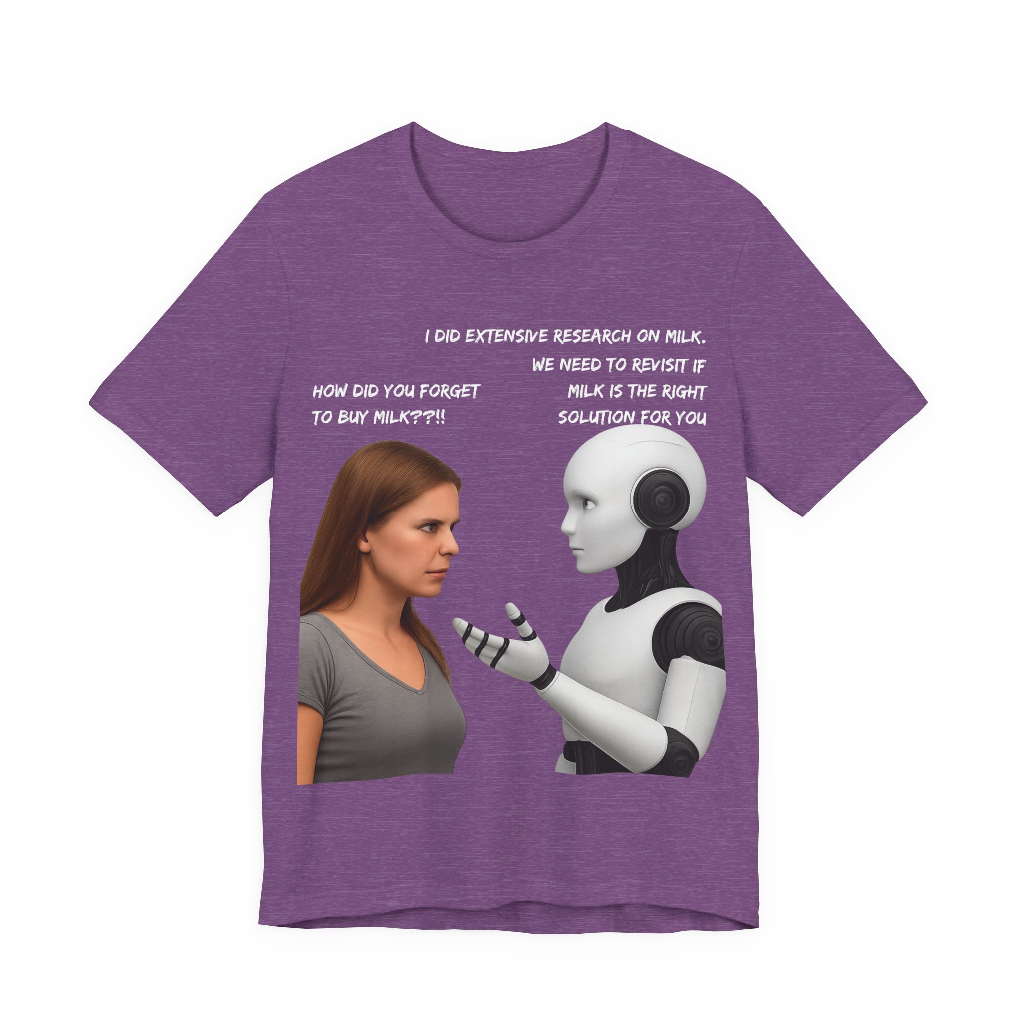 ai forgot the milk ai helper t shirt funny ai overthinking meme ai overcomplicates situation graphic tee funny ai moments bella + canvas 3001 ai forgot the milk ai helper t shirt funny ai overthinking meme ai overcomplicates situation graphic tee funny ai moments bella + canvas 3001