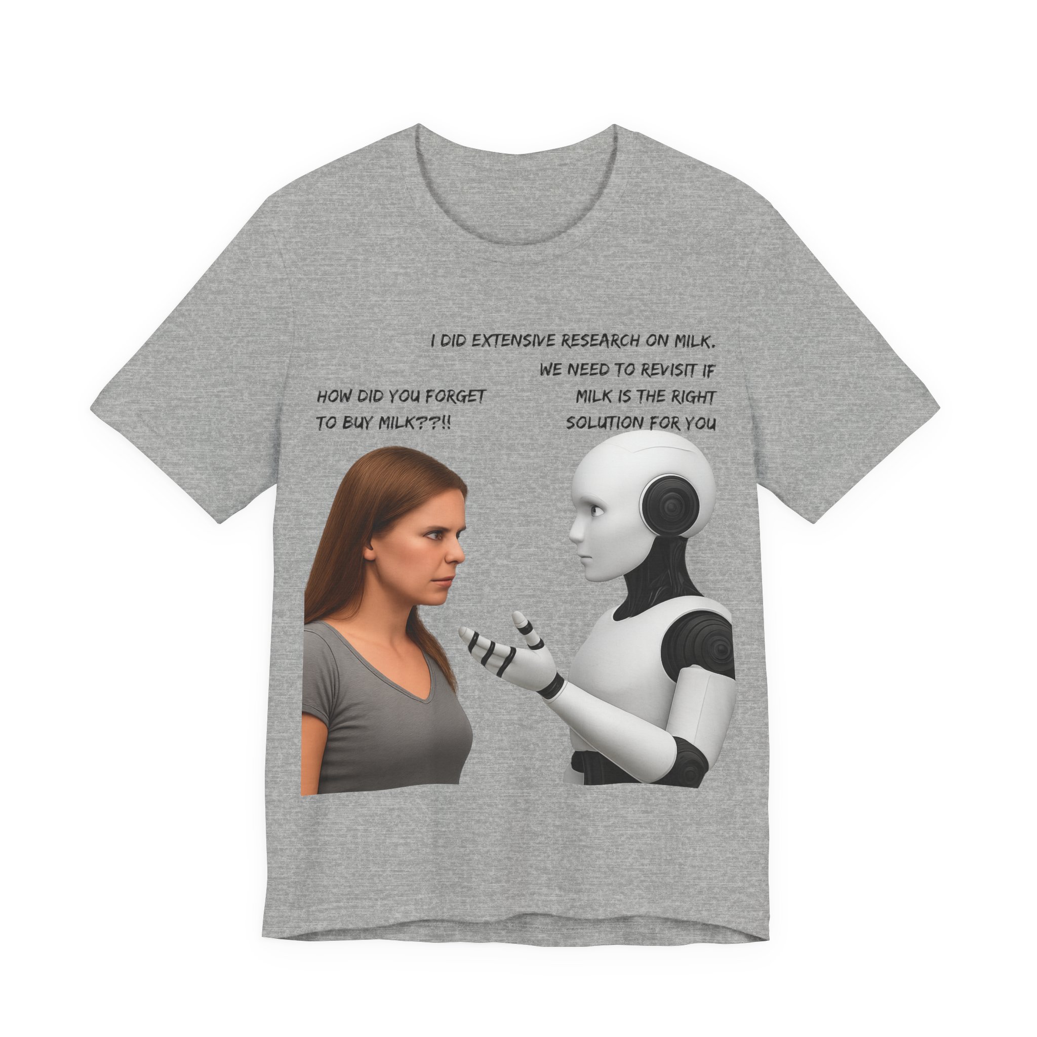 ai forgot the milk ai helper t shirt funny ai overthinking meme ai overcomplicates situation graphic tee funny ai moments bella + canvas 3001 ai forgot the milk ai helper t shirt funny ai overthinking meme ai overcomplicates situation graphic tee funny ai moments bella + canvas 3001