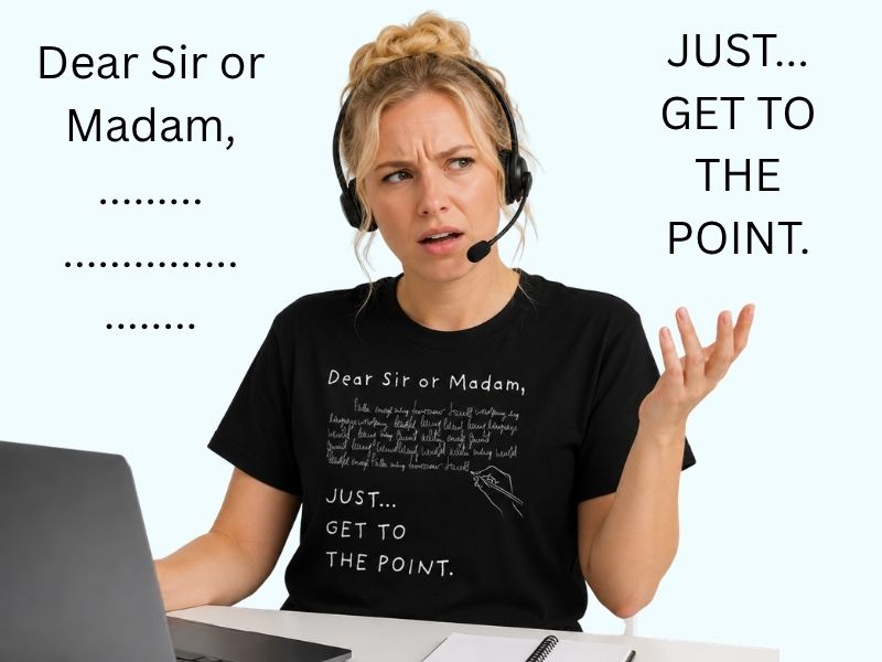 just get to the point